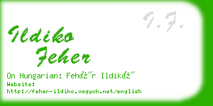 ildiko feher business card